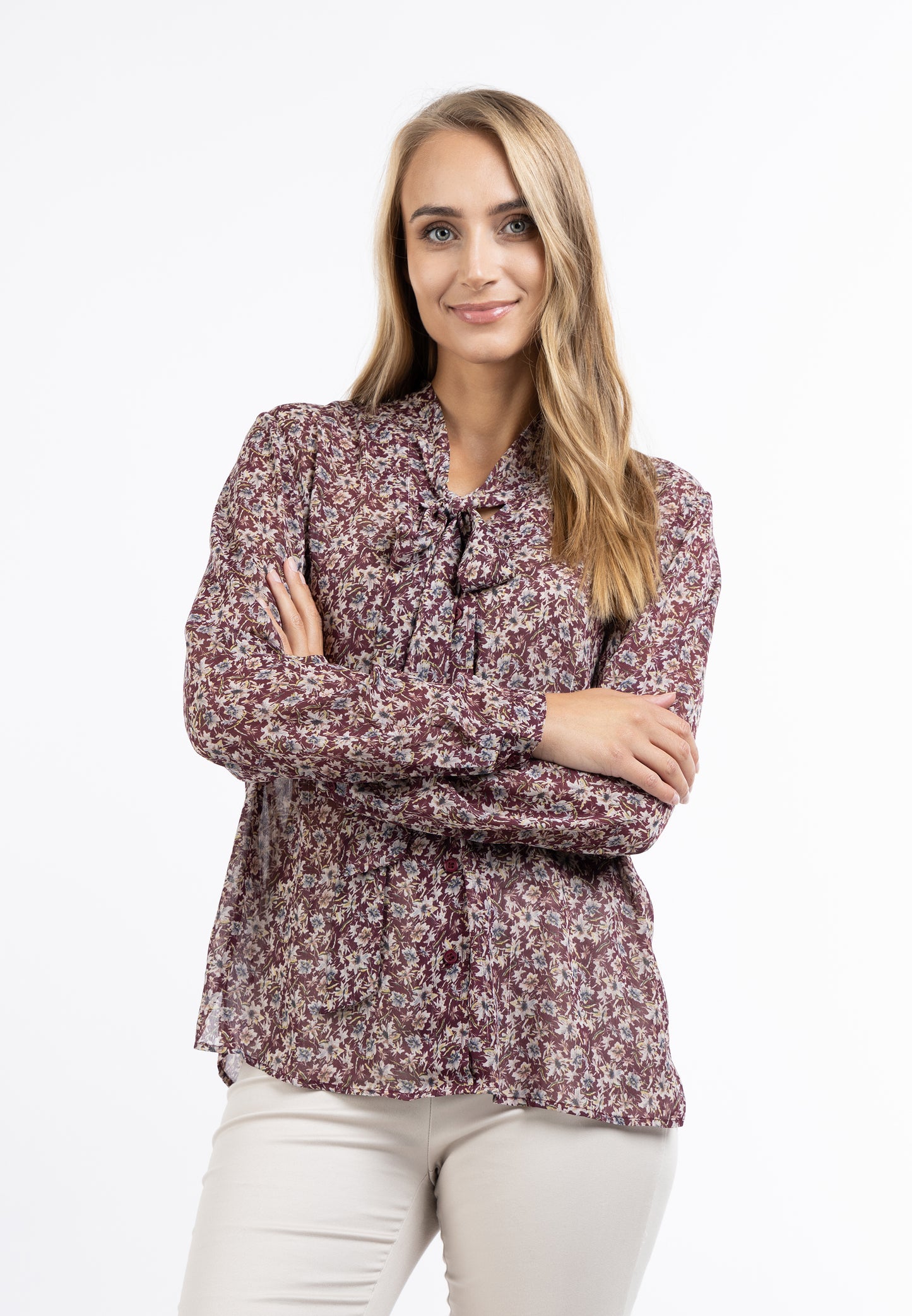 Albee Women's Long Sleeve Blouse