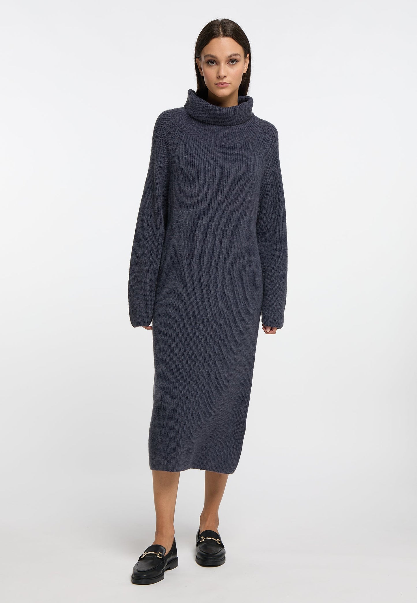 Risa Women's Knit Long Sleeve Midi Dress