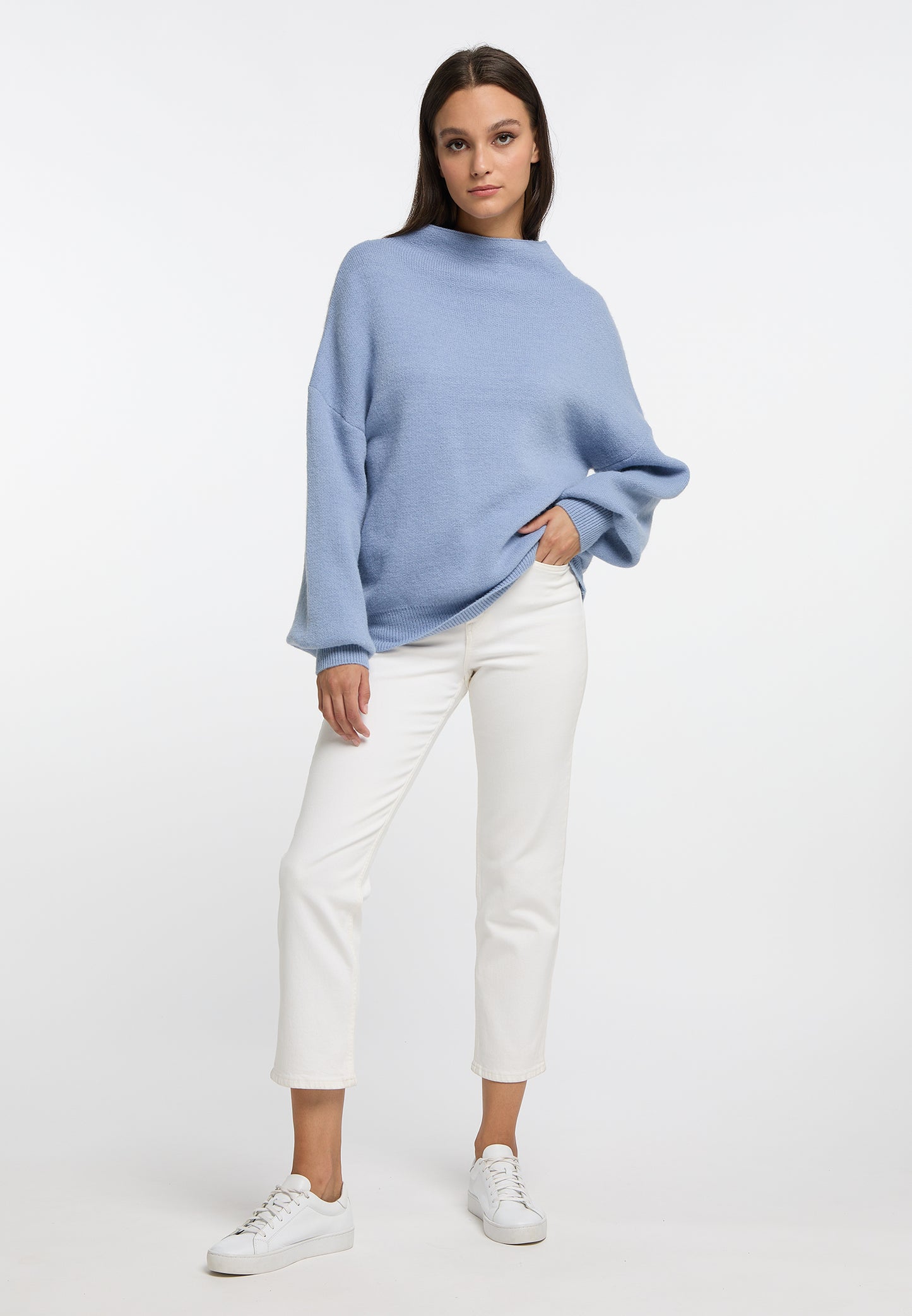 RISA Sweter damski oversize dzianina