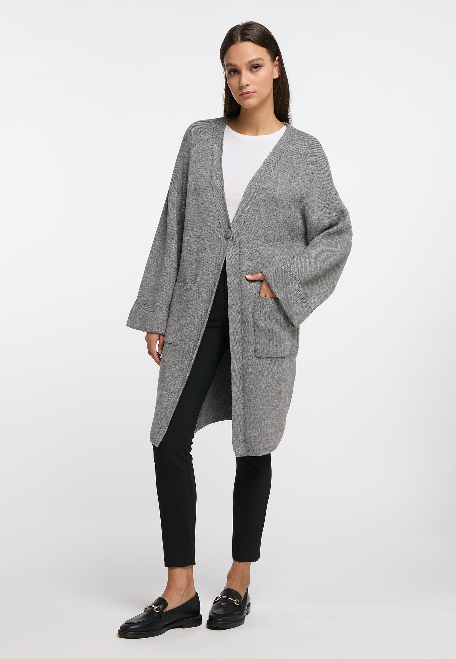 RISA Damen Strickjacke offen gestrickt
