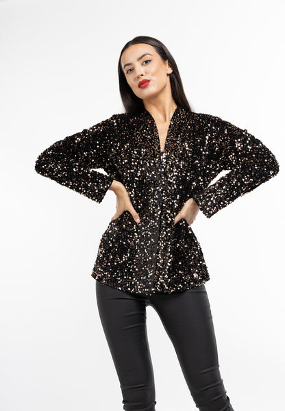 faina Pailletten Blazer