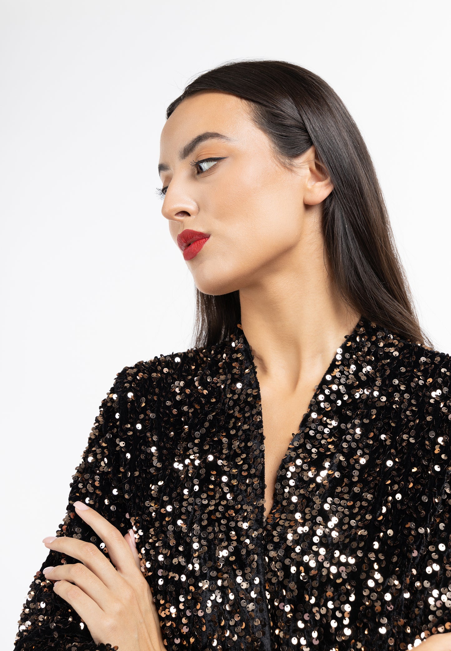 faina Pailletten Blazer