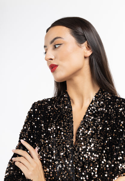 faina Pailletten Blazer