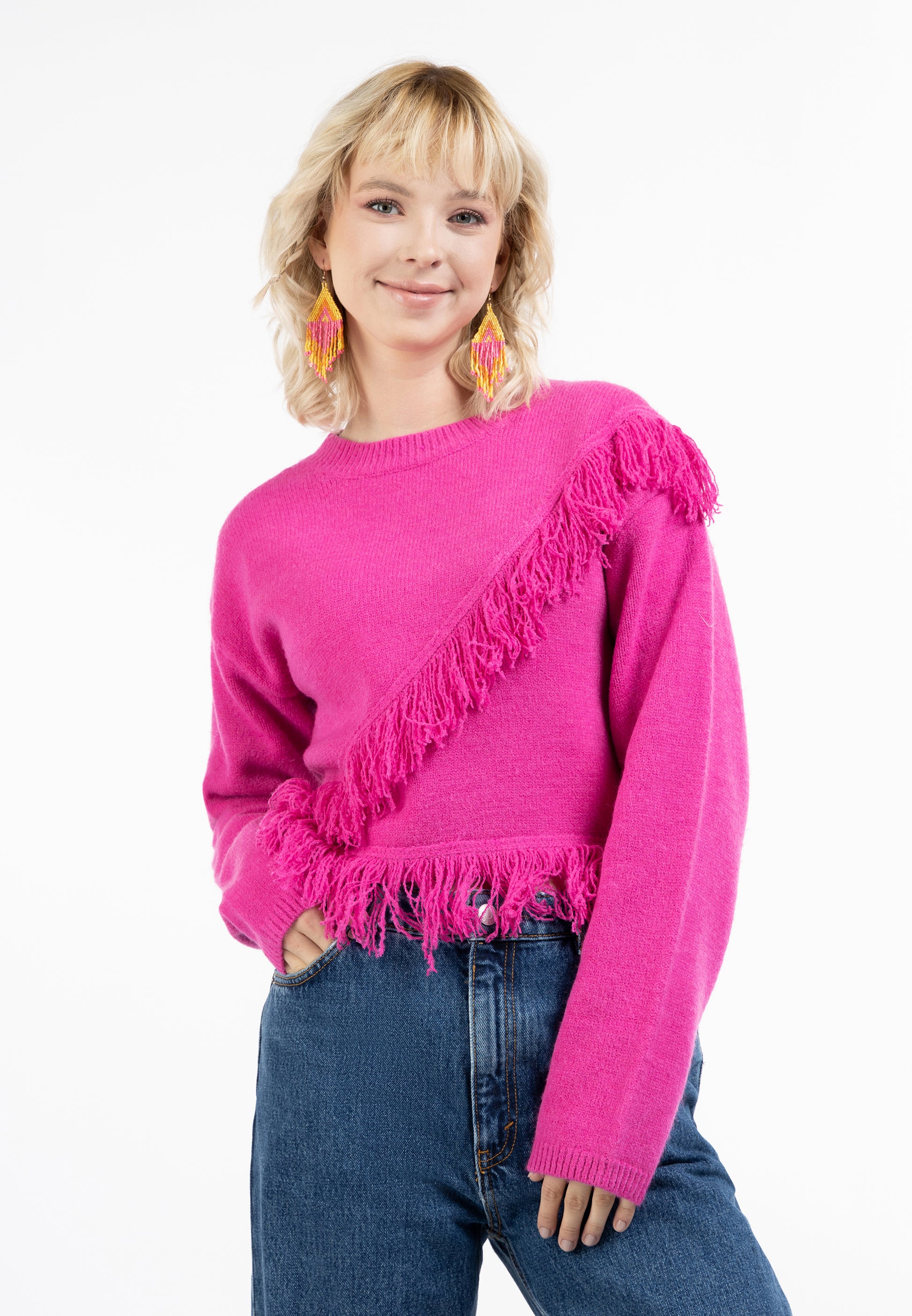 Dziany sweter damski IZIA
