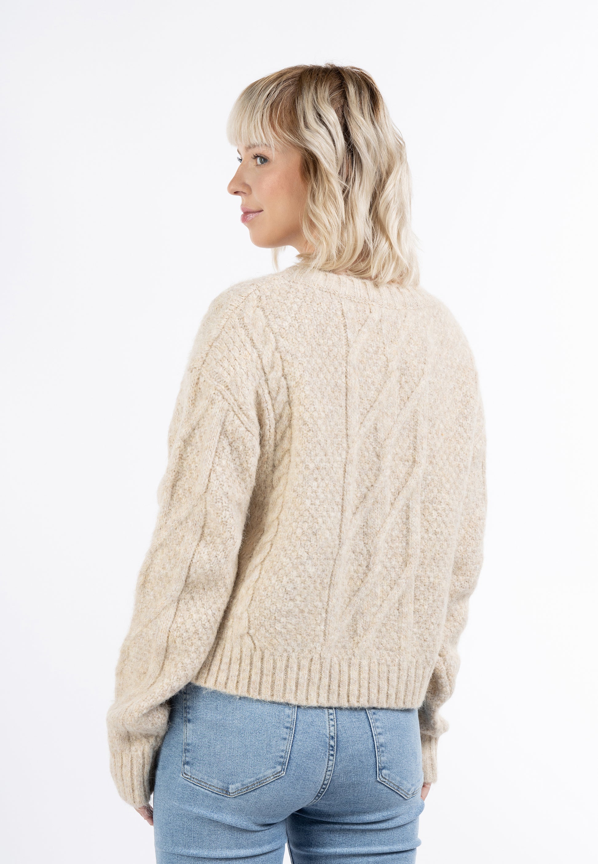 myMo Damen-Strickpullover