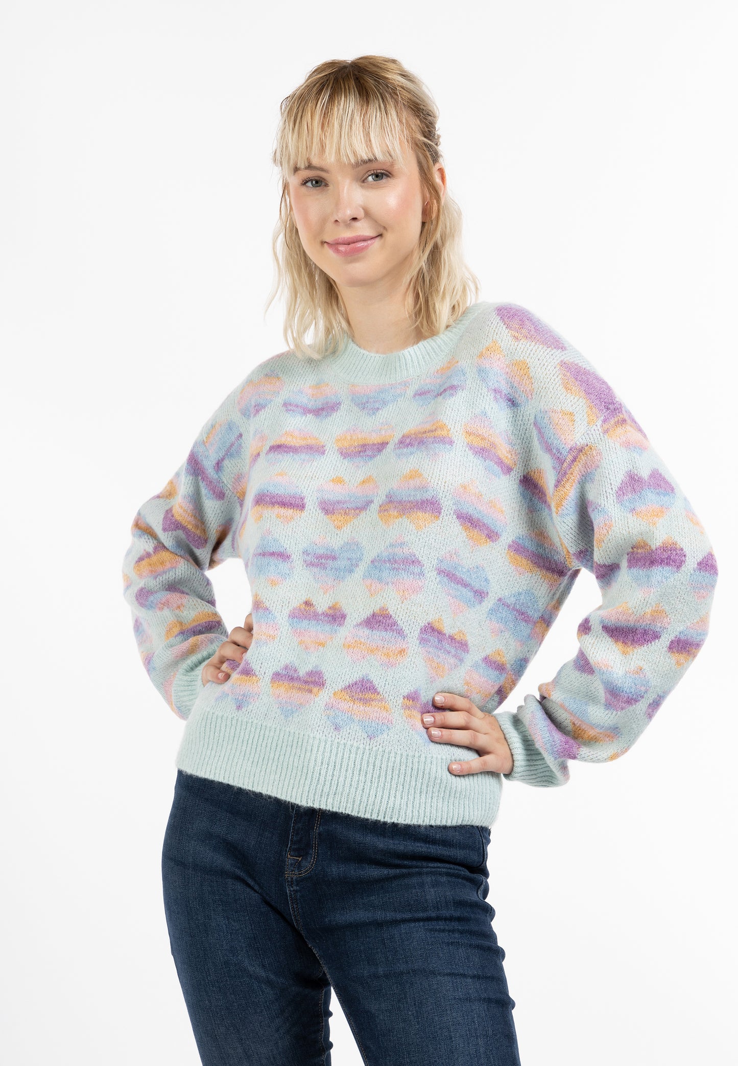 myMo Damen-Strickpullover