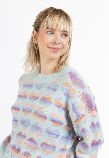 myMo Damen-Strickpullover