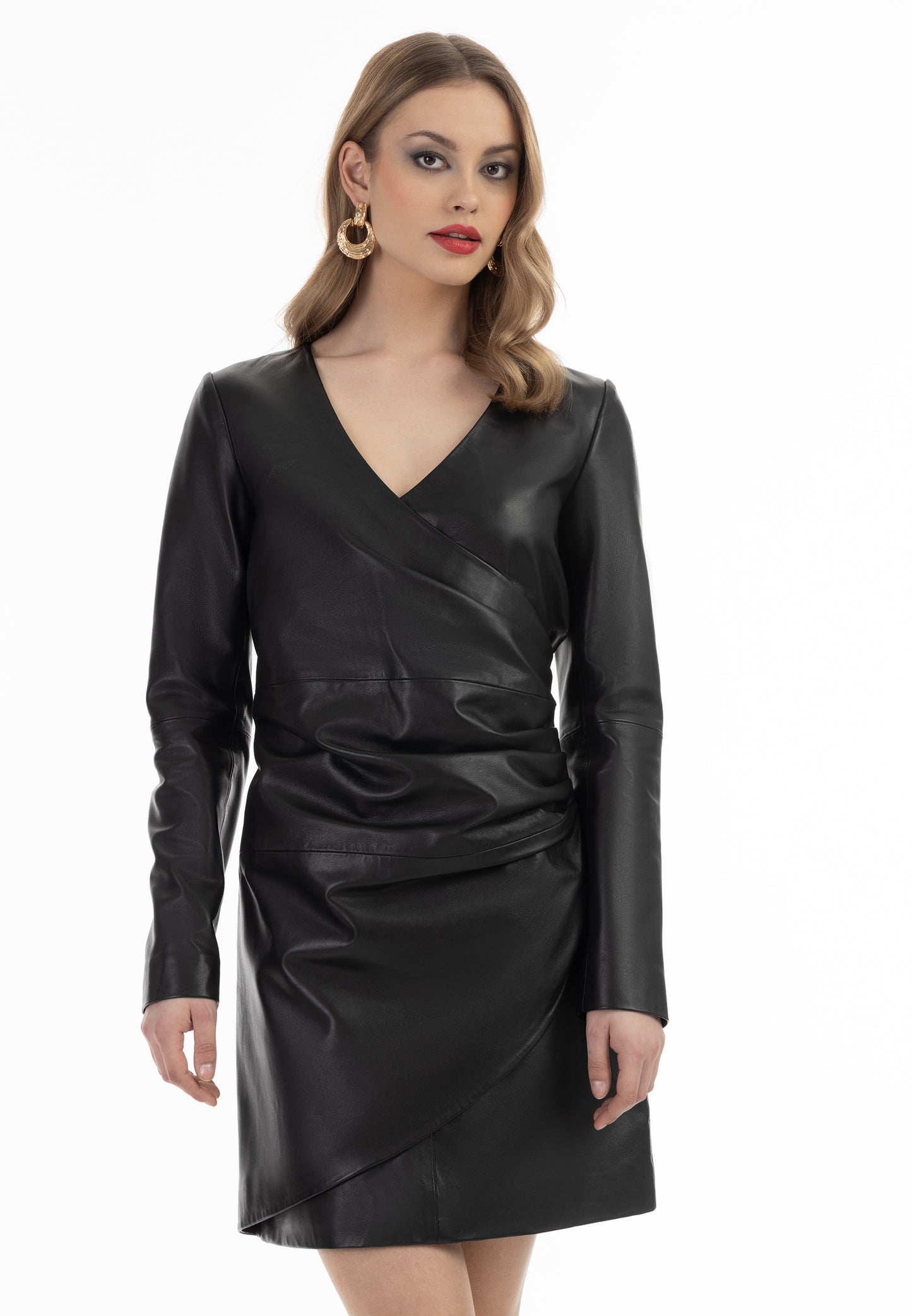 faina Lederkleid