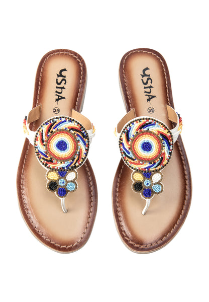 Alzou Women's Beaded Sandals