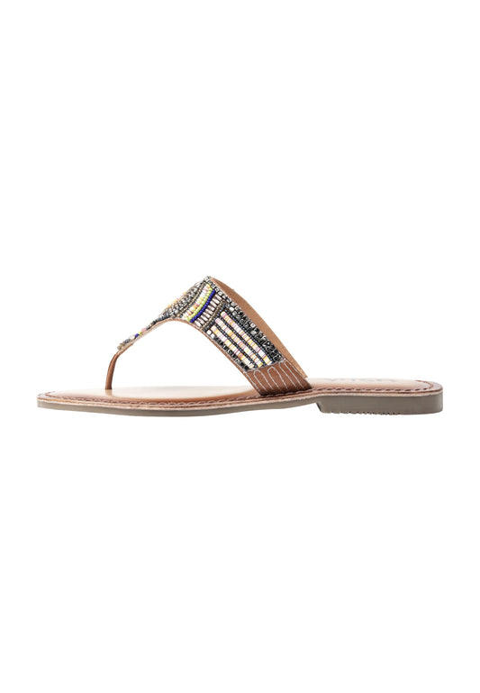 usha FESTIVAL Women's Beaded Sandals