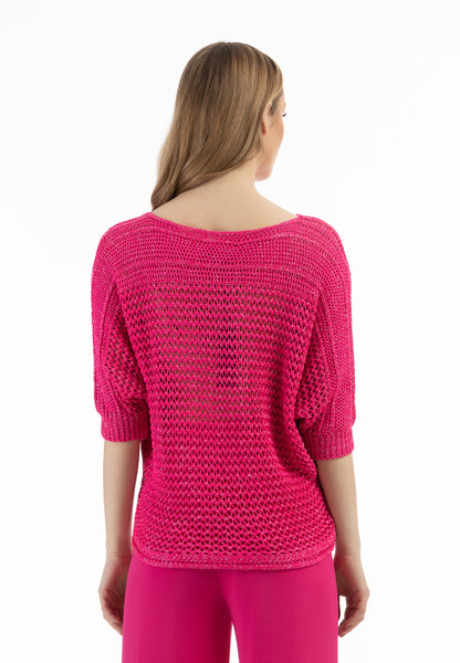 faina Damen Pullover aus weitmaschigem Strick