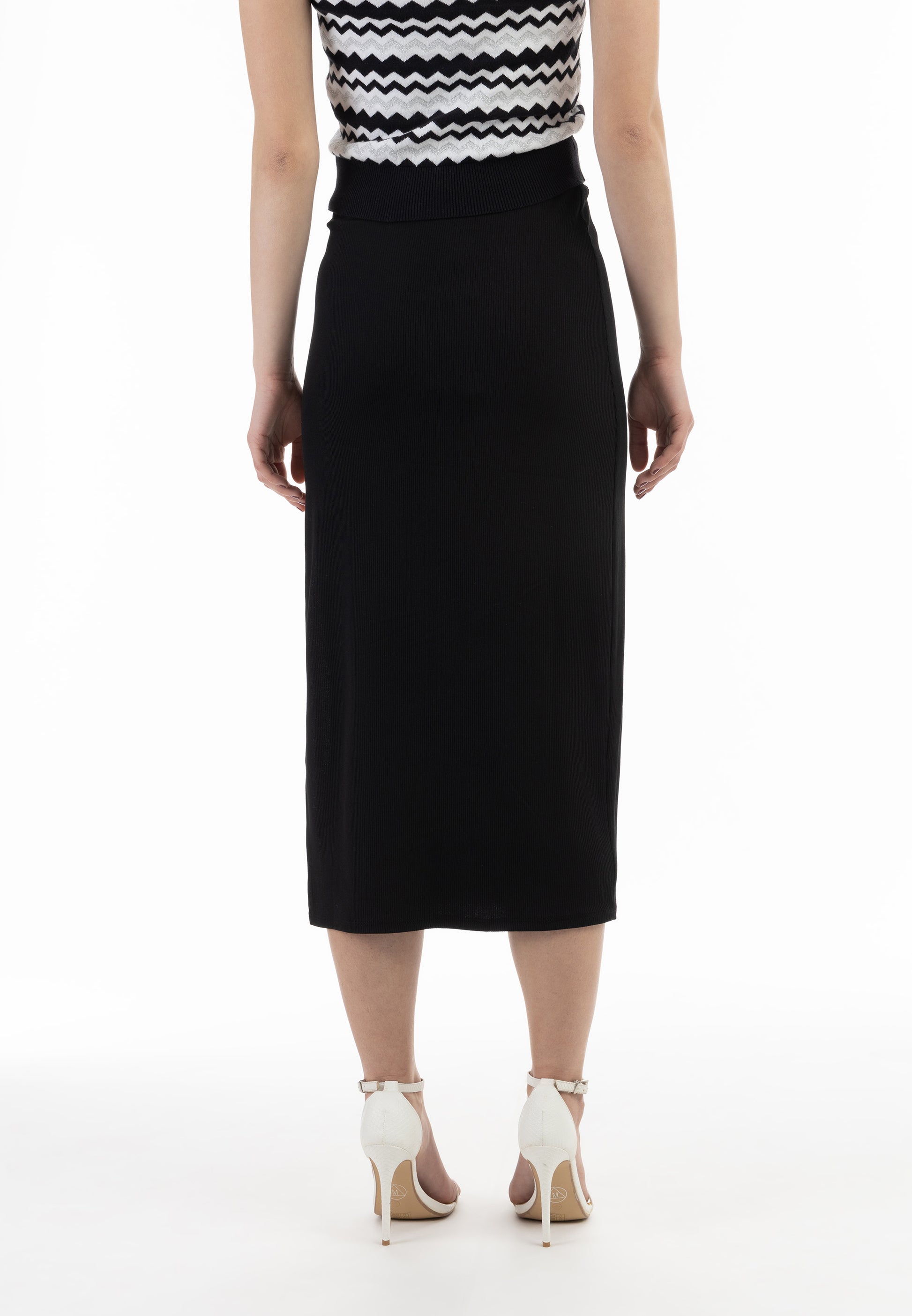 faina Damen Strick-Midi-Rock
