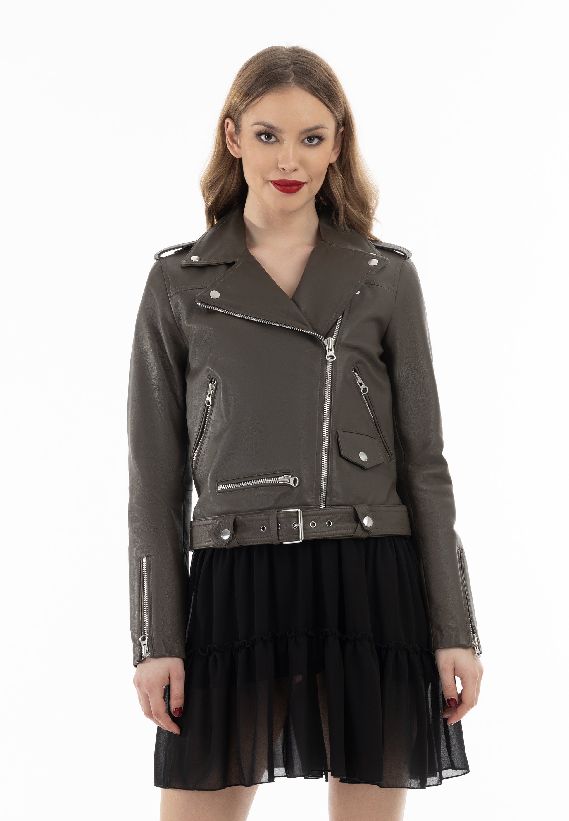 faina Lederjacke