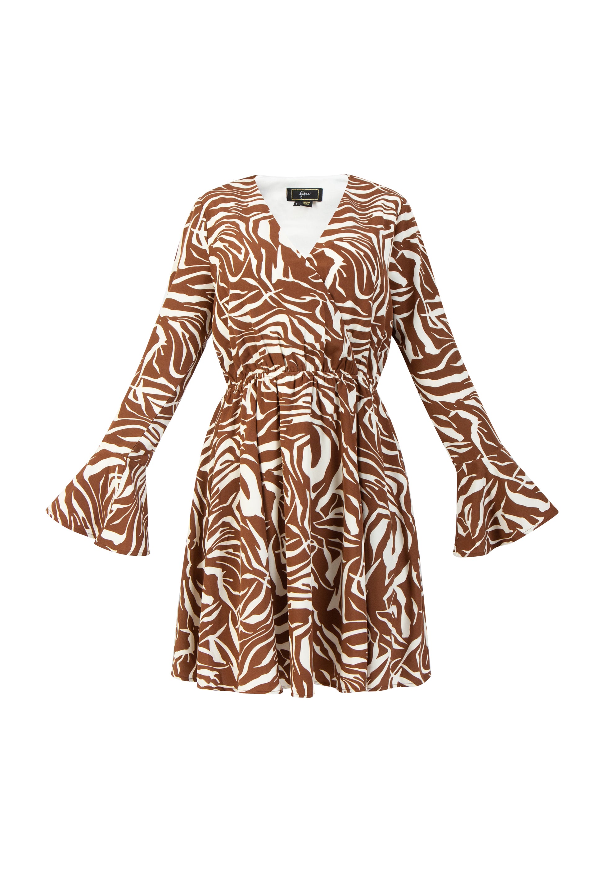 Faina Women's Dress Zebra Print