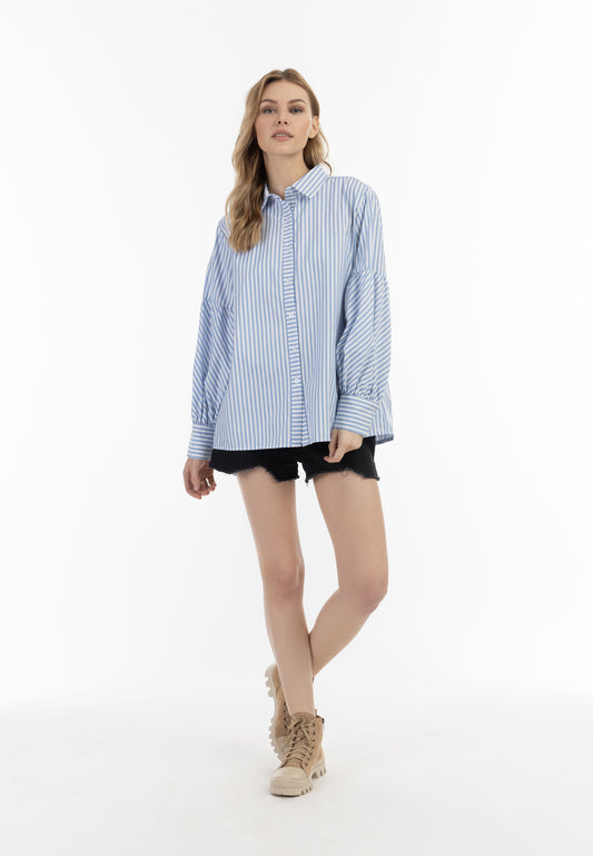 DreiMaster Vintage Damen Bluse mit langen Ärmeln
