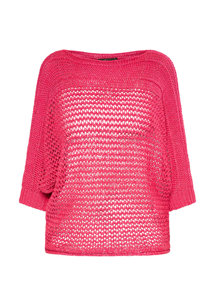 faina Damen Pullover aus weitmaschigem Strick