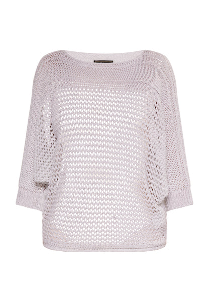 faina Damen Pullover aus weitmaschigem Strick
