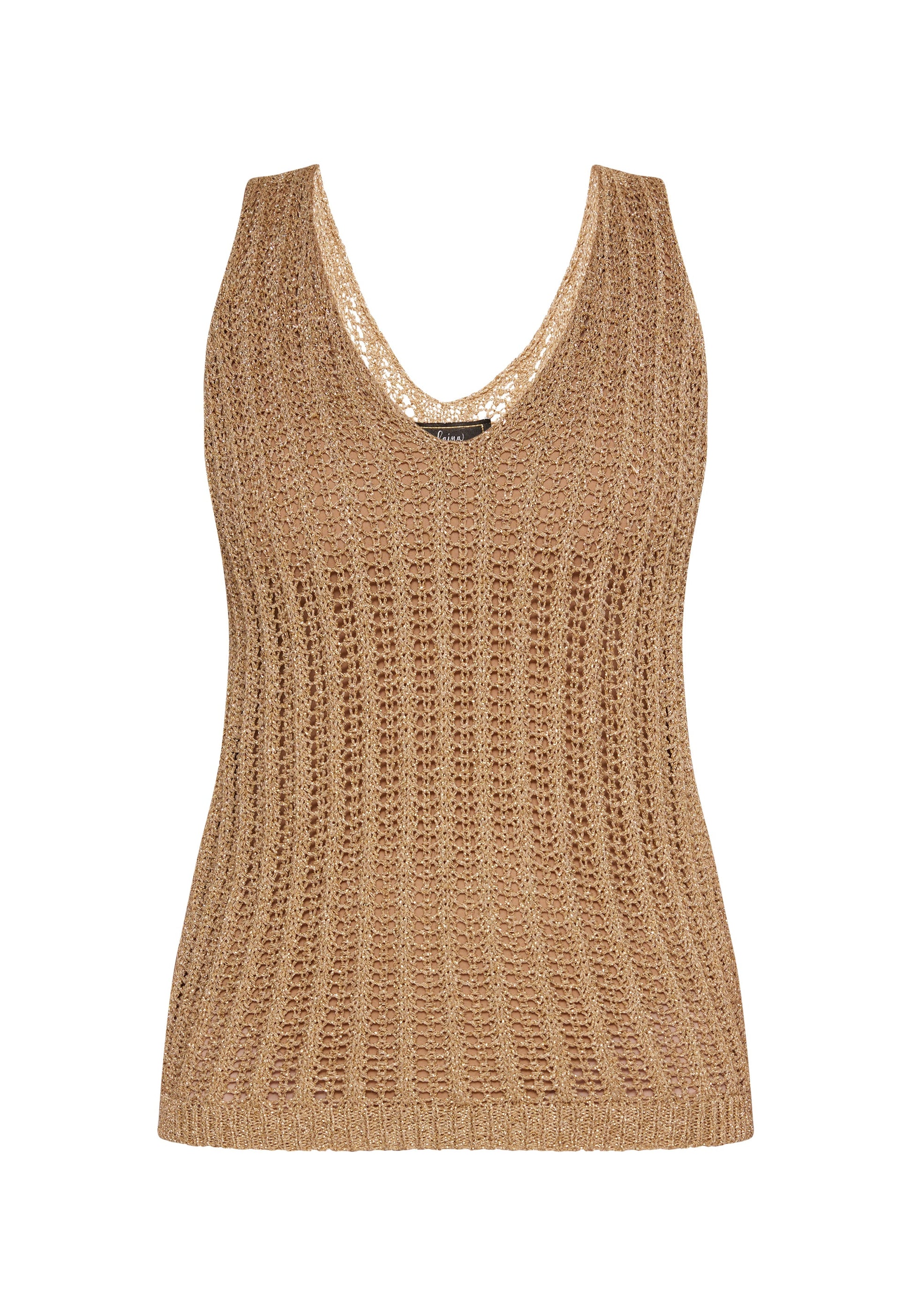 Faina Women's Knitted Top With Fancy Yarn