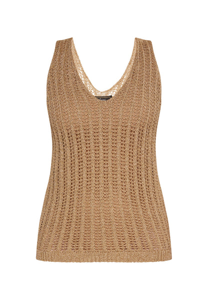 Faina Women's Knitted Top With Fancy Yarn