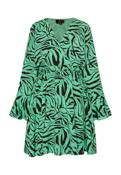 faina Damen Kleid Zebra Print