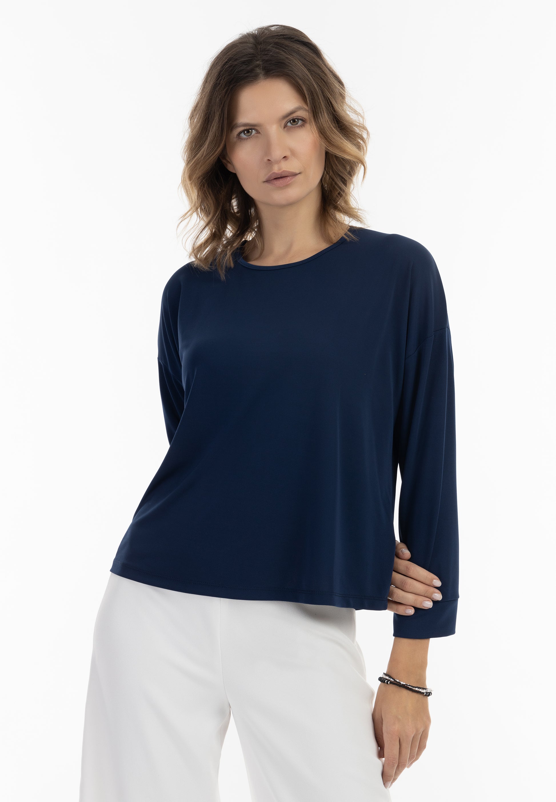 usha BLACK LABEL Women's Long Sleeve Blouse