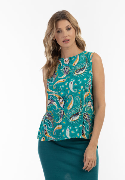 Jeona Women's Sleveless Blouse Top