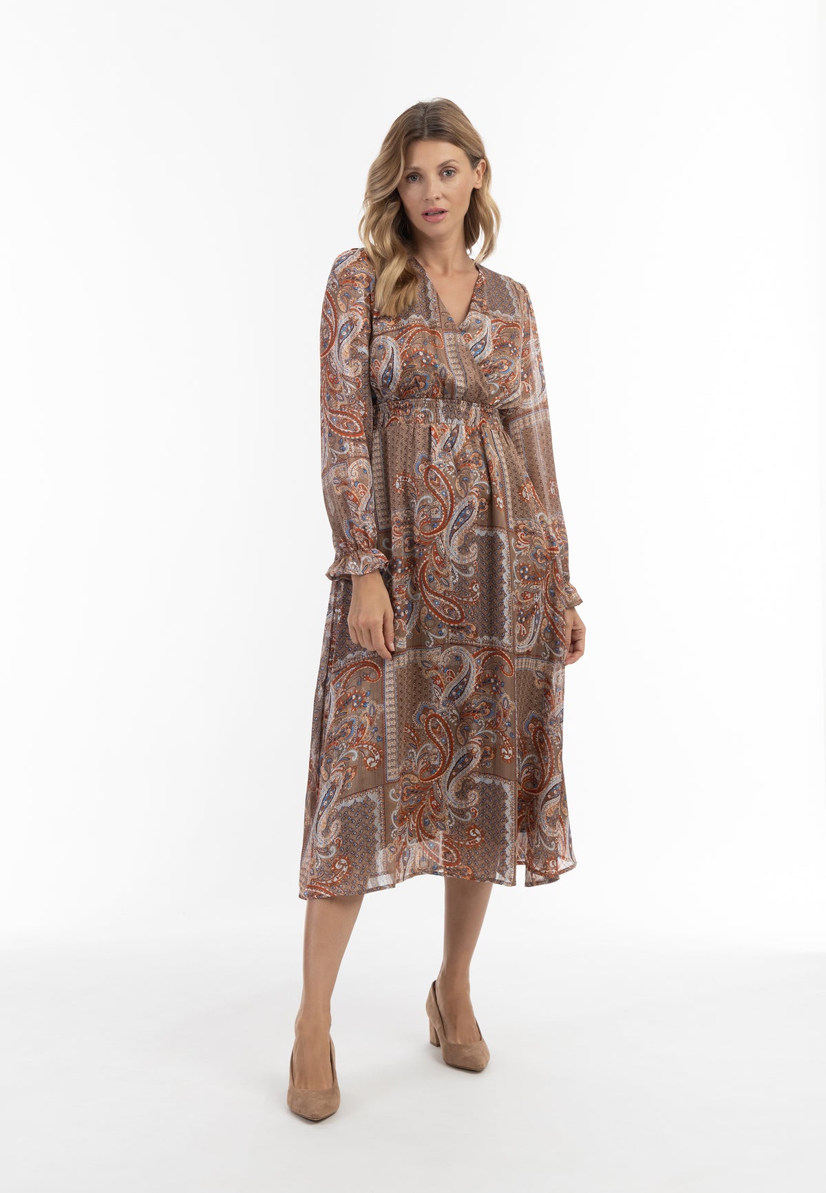 Albee Women's Paisley Print Maxi Dress
