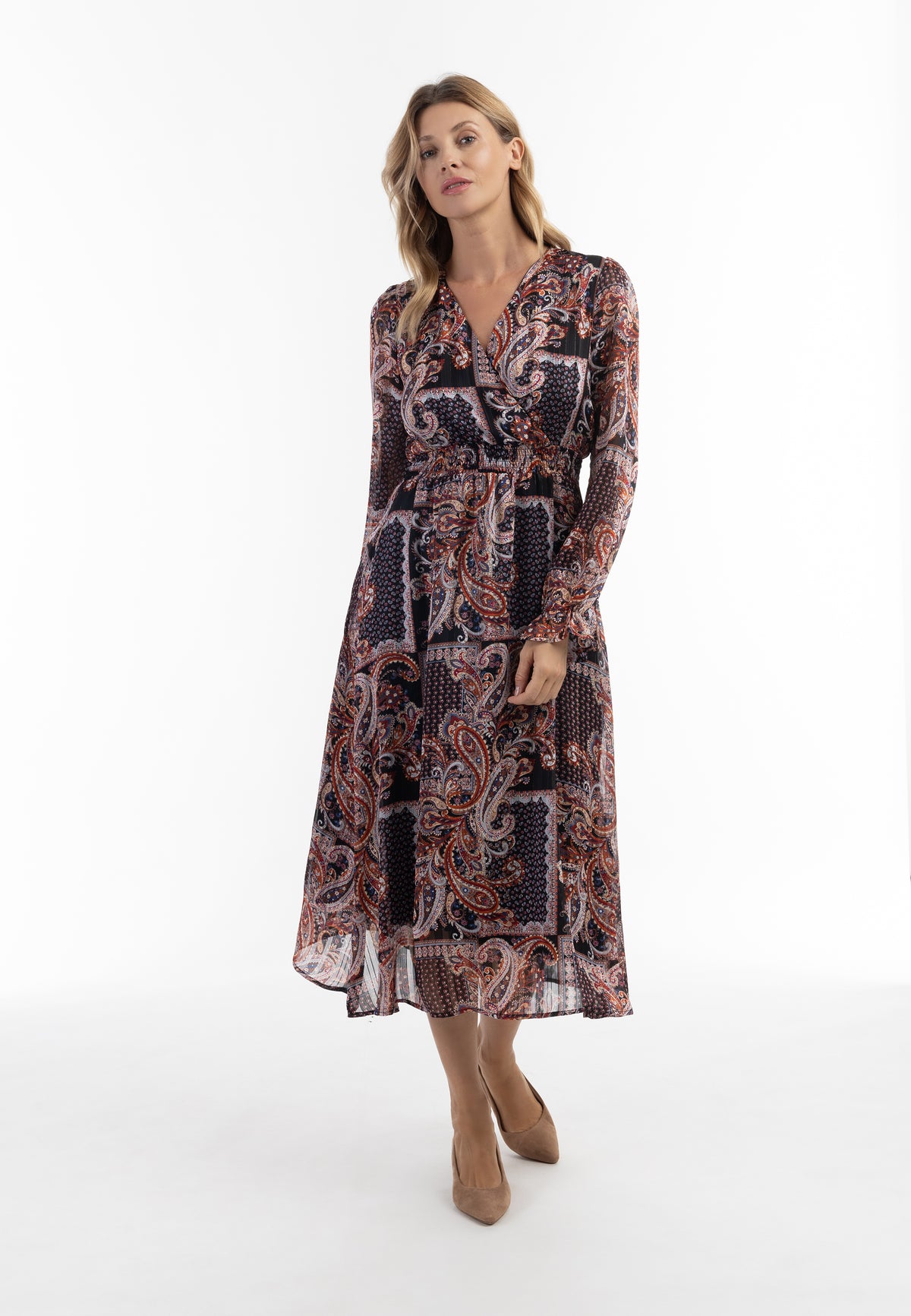 Albee Women's Paisley Print Maxi Dress