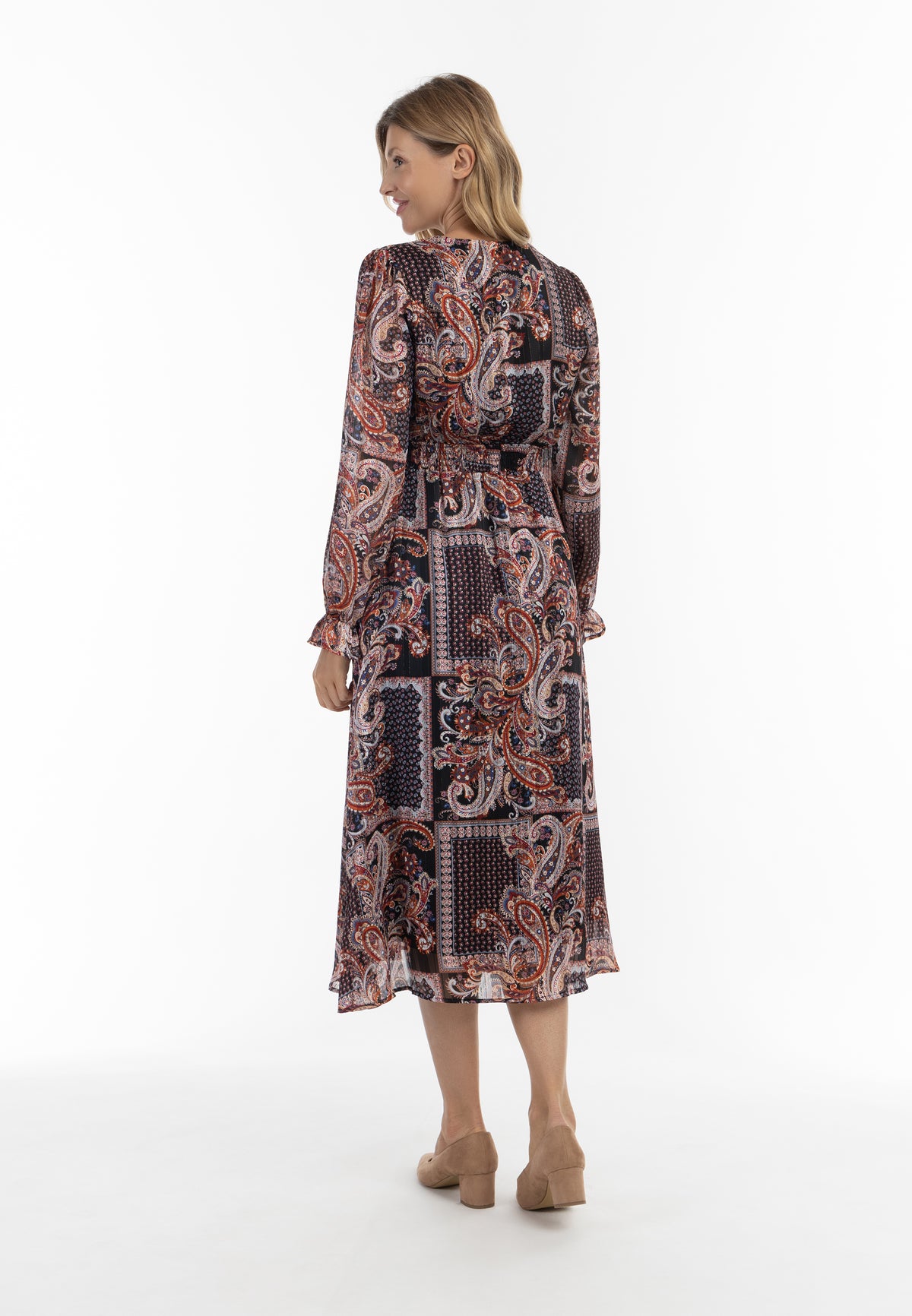 Jeona Women's Paisley Print Maxi Dress
