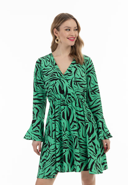 Faina Women's Dress Zebra Print