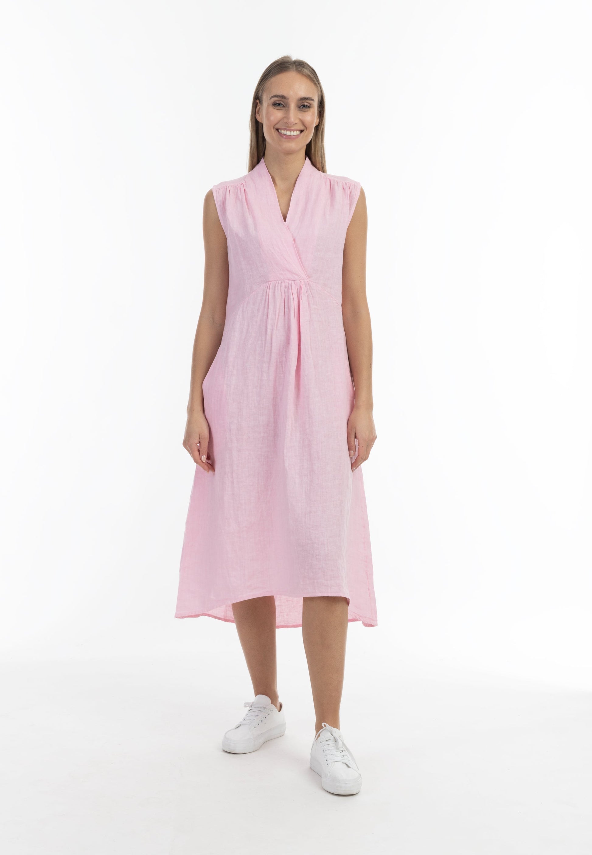Risa Women's Linen Midi Dress