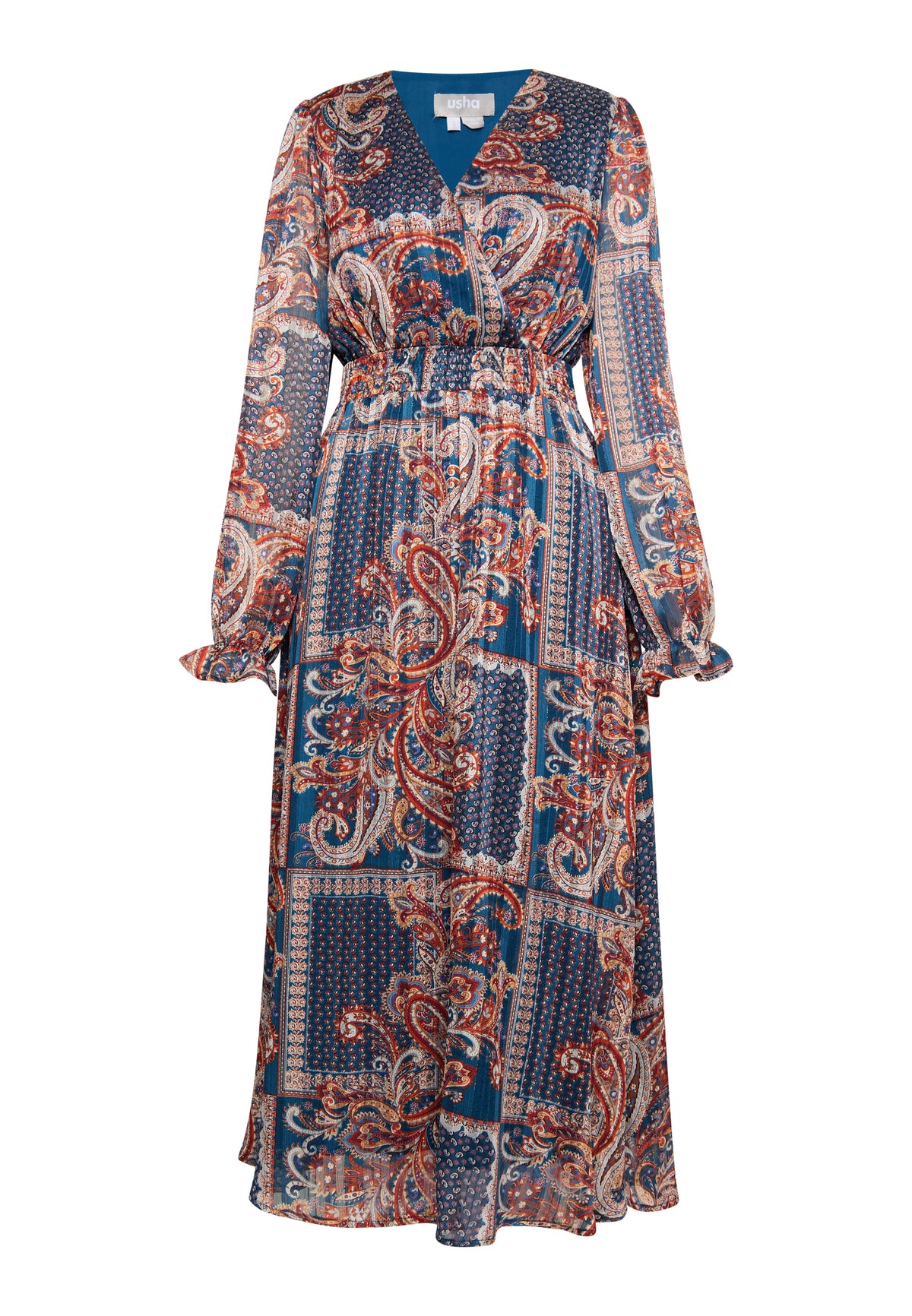 Jeona Women's Paisley Print Maxi Dress