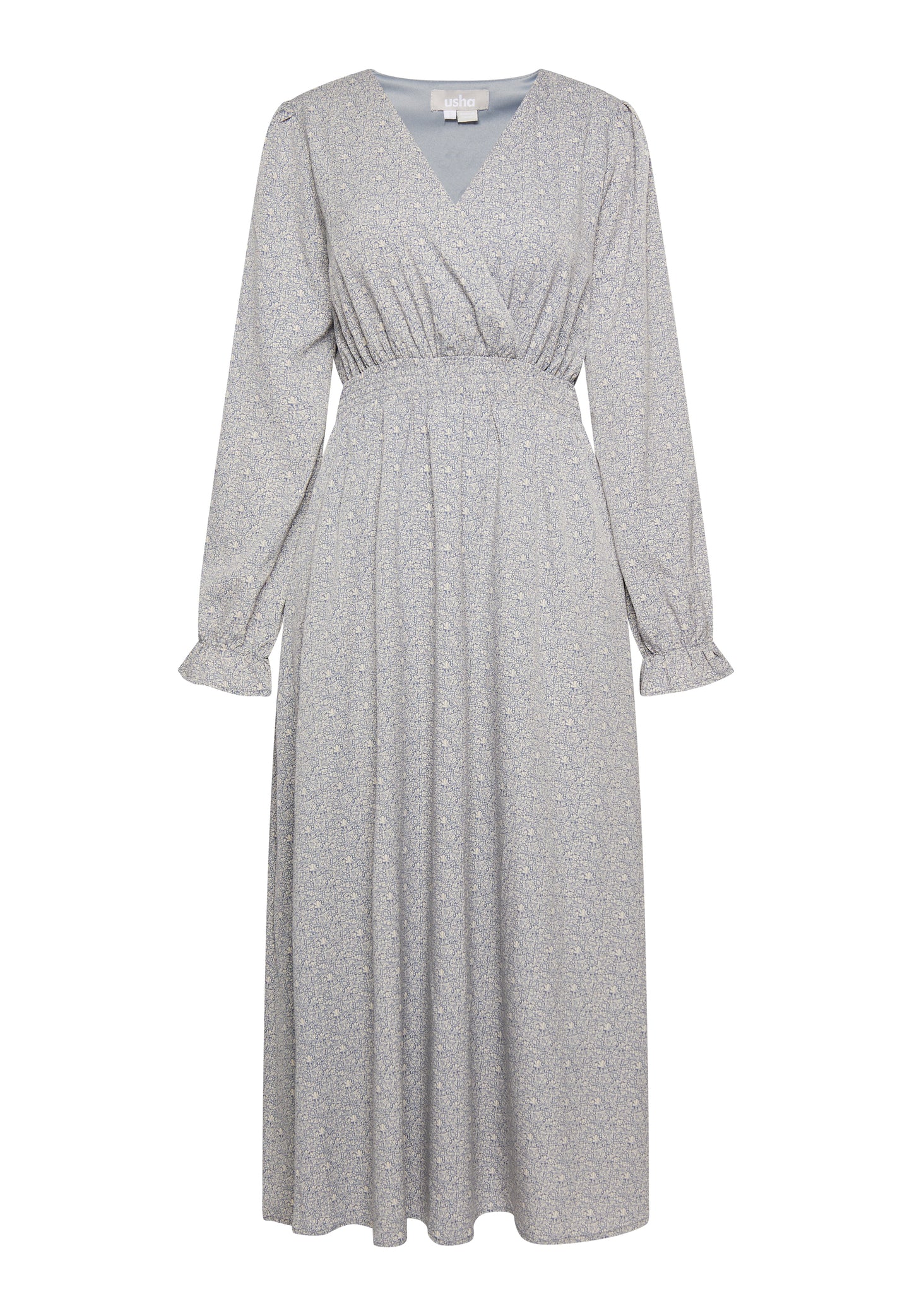 usha Damen Maxikleid mit All Over Print