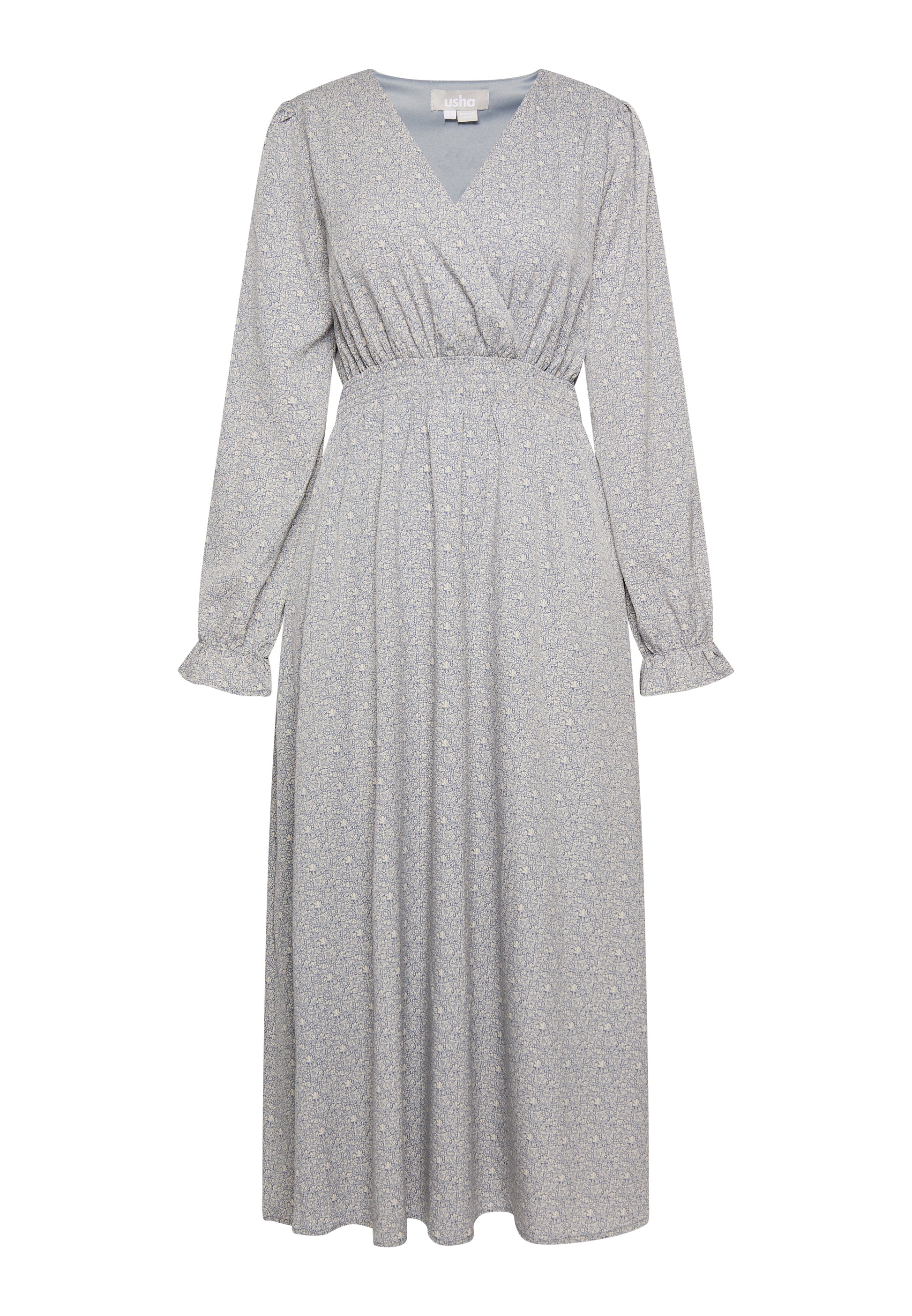 usha Damen Maxikleid mit All Over Print