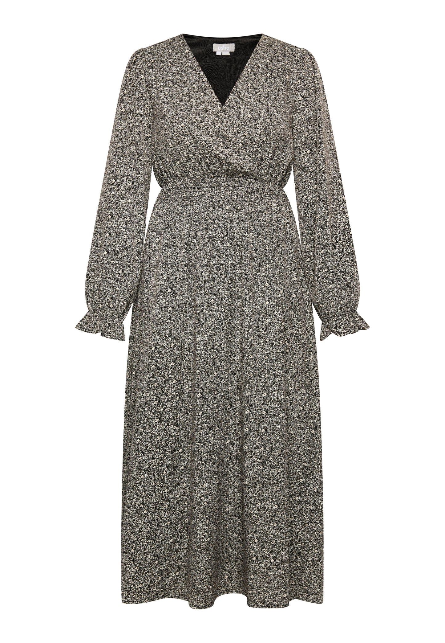 usha Damen Maxikleid mit All Over Print