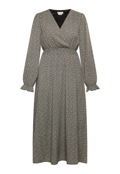usha Damen Maxikleid mit All Over Print