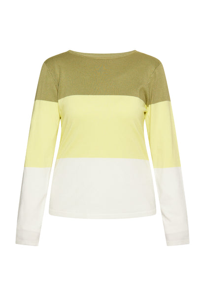 Mutha Women's Fine Knit Sweater With Block Stripes