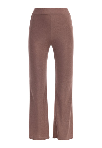 faina Damen-Jersey-Hose mit glänzendem Garn