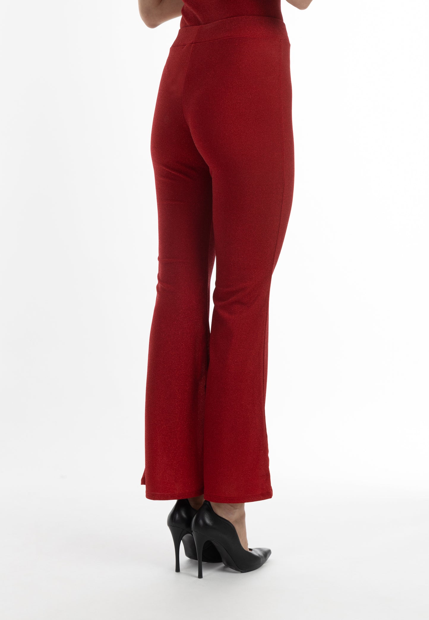 faina Damen-Jersey-Hose mit glänzendem Garn