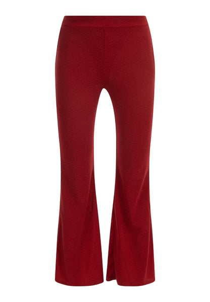 faina Damen-Jersey-Hose mit glänzendem Garn