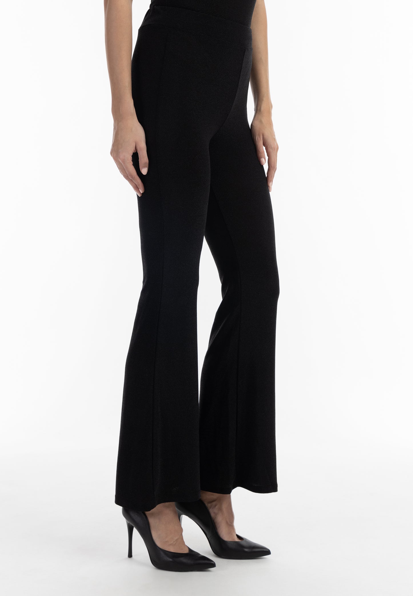 faina Damen-Jersey-Hose mit glänzendem Garn