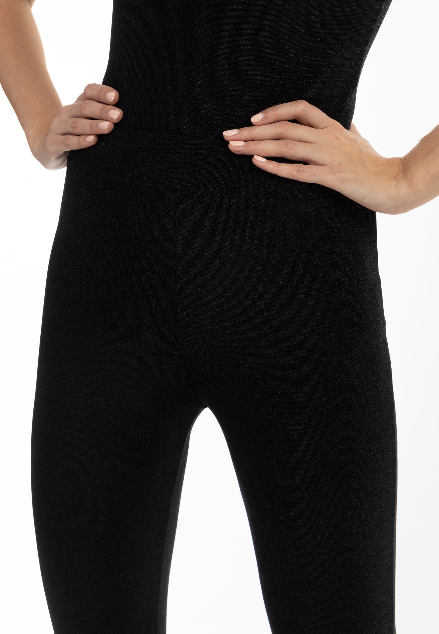faina Damen-Jersey-Hose mit glänzendem Garn