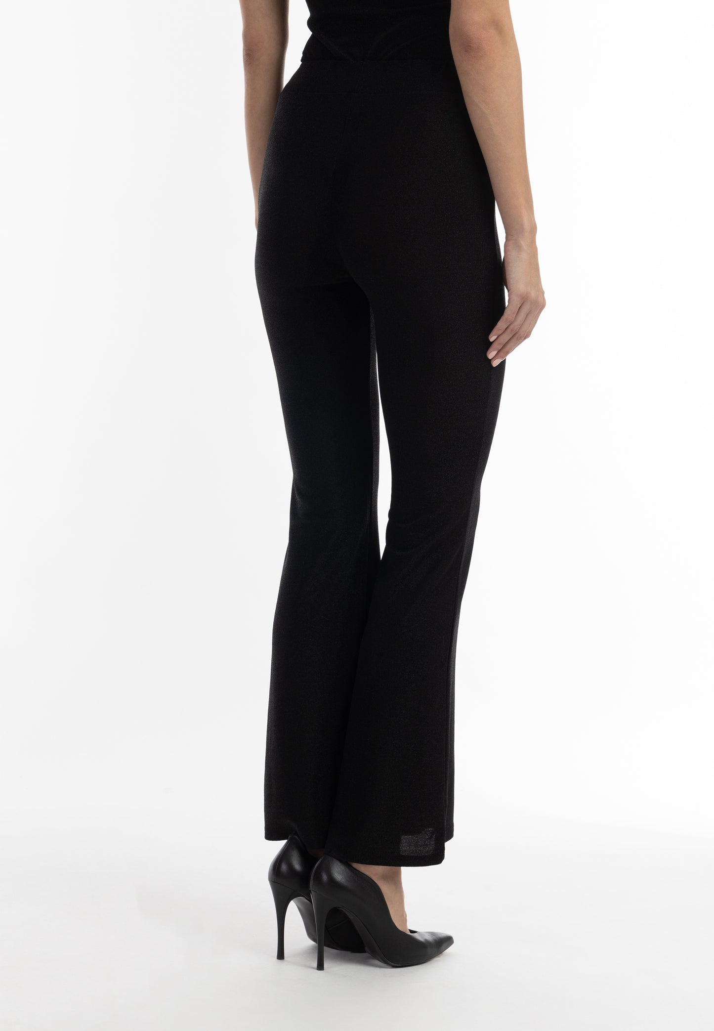 faina Damen-Jersey-Hose mit glänzendem Garn