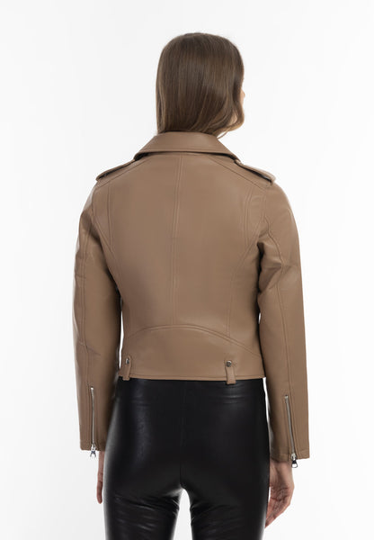 Faina Women's Faux Leather Biker Jacket
