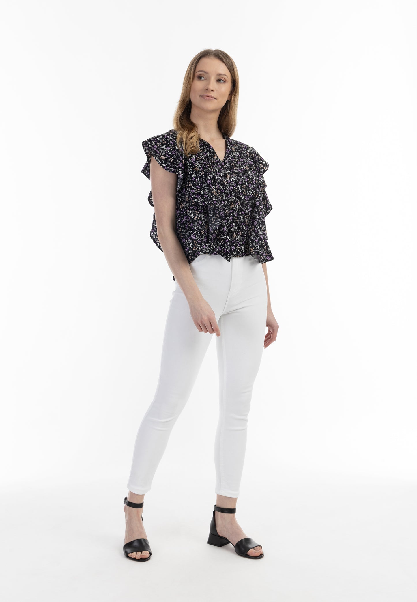 Jeona Women's Short Sleeve Blouse