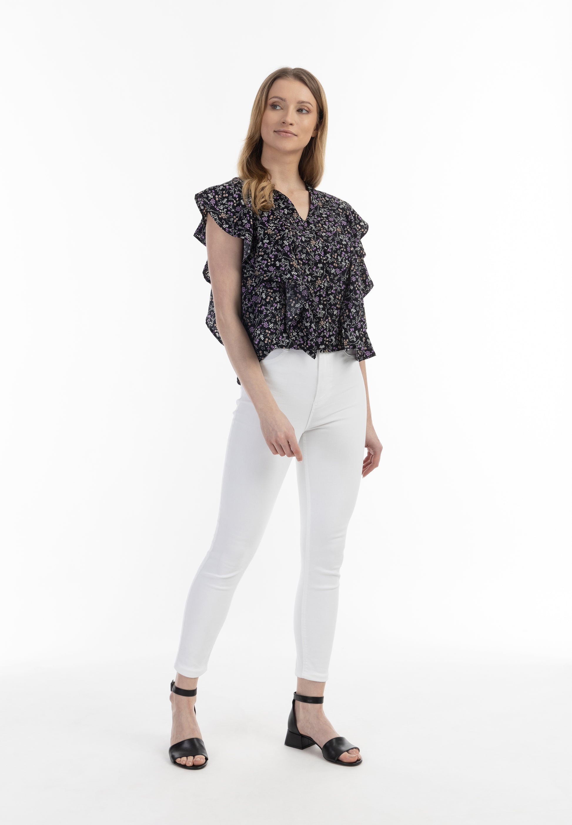 Jeona Women's Short Sleeve Blouse
