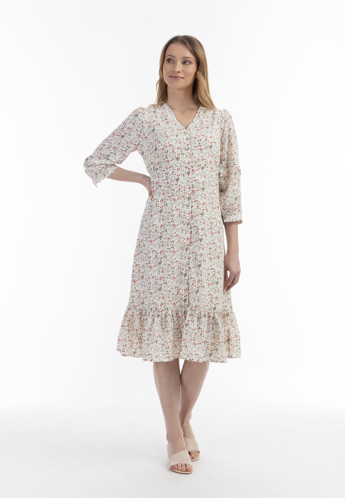 Jeona Women's Floral Print Midi Dress