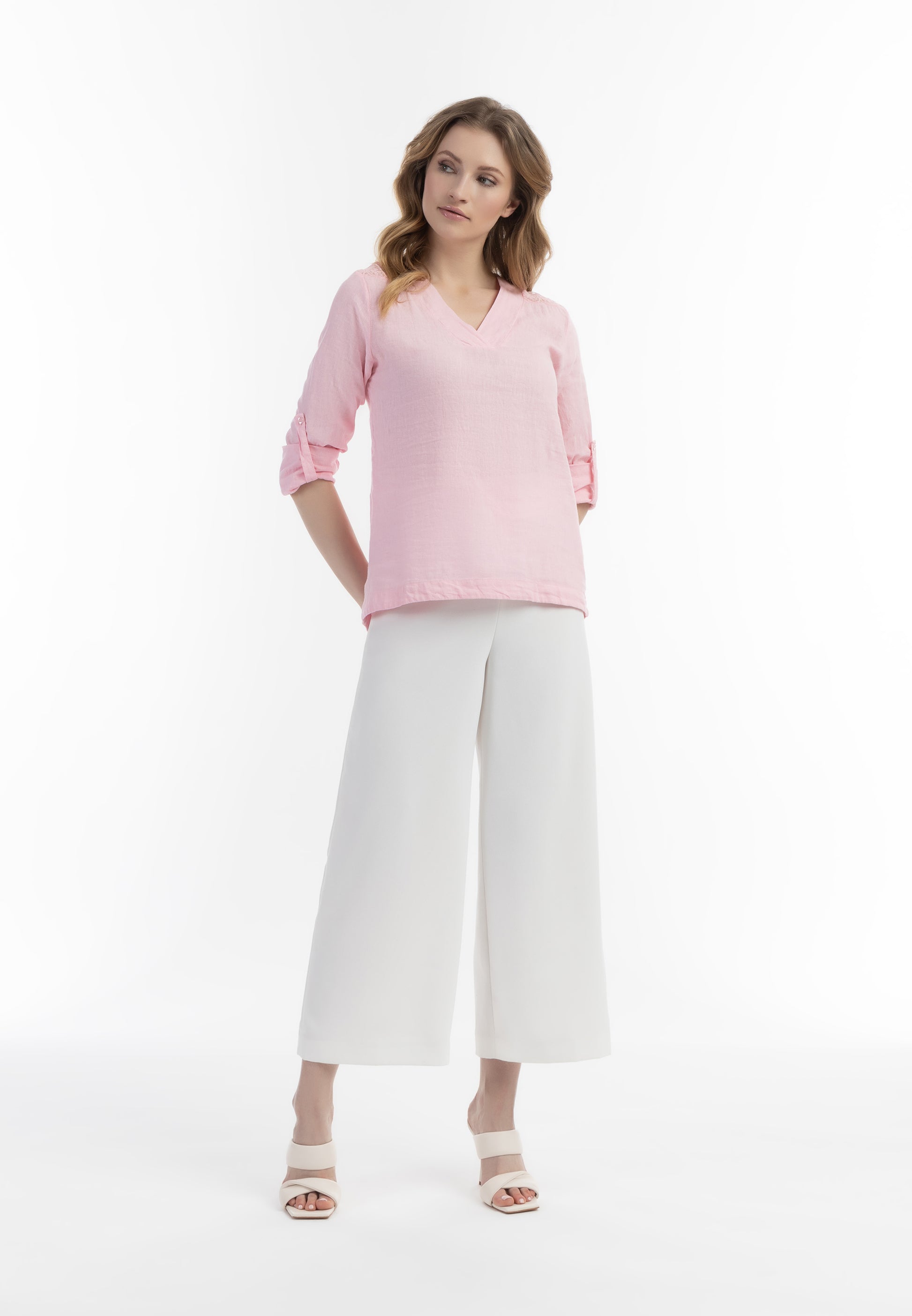 Albee Women's Blouse Shirt With Lace