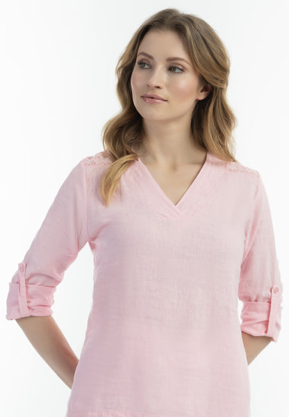 Jeona Women's Blouse Shirt With Lace