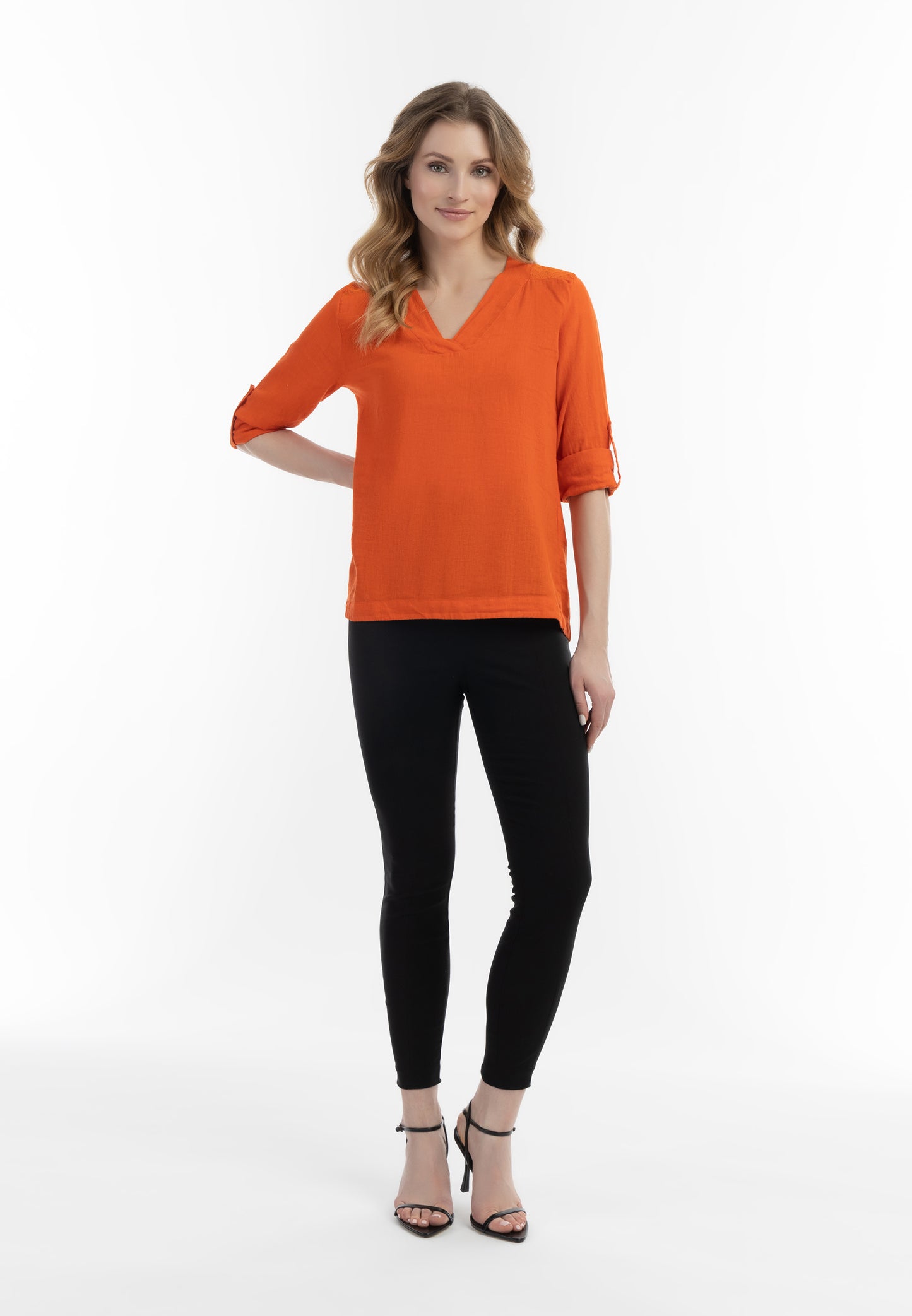 Jeona Women's Blouse Shirt With Lace